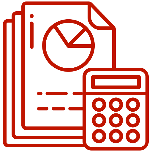 Simple cost and billing icon